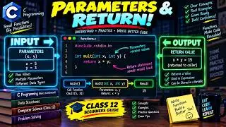 C Programming Functions Explained: Parameters & Return Values |  Complete Tutorial