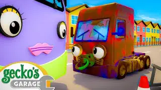 Baby Truck Keeps Falling Down | Baby Truck | Gecko's Garage | Kids Songs