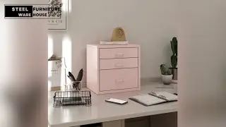 Steel Furniture Warehouse - Desk Organizer With 3 Drawer Storage
