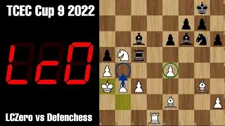 Impressive! LCZero's Pawn Sac for QueenSide Initiative | LCZero vs Defenchess | TCEC Cup 9 2022