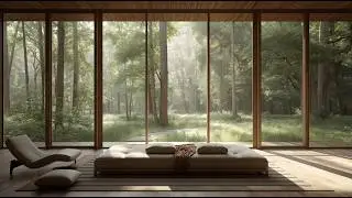 Modern Living Room Built Into the Forest | Minimalist Design