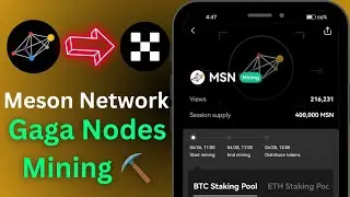 Meson Network Listing 🔥 OKX Jumpstart 🔥Gaga Nodes Mining Update 🔥Earn Daily MSN Token 🔥 2024 Airdrop