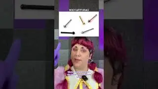 Различные виды украшений для пирсинга ноздрей #шорты
