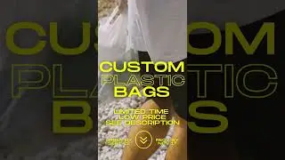 Lowest Price Ever on Custom Printed Plastic Bags - Perfect for Small Businesses & Restaurants