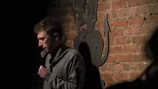 Comedian Scott Sharp has drink thrown in face