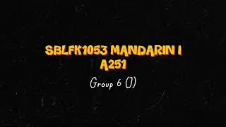 SBLFK1053 MANDARIN 1 A251 (GROUP J)