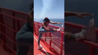 Coolest running track in the world! On a cruise ship! #cruiseship #cruise #runner #running #travel