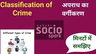 Classification of Crime ll अपराध का वर्गीकरण ll  #Sociology #upsc #netsociology #criminology 