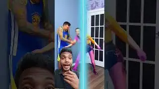Character change real-life to cartoon | wait for End | 🤩😵&zwj;💫 #shorts #funny #viral