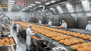 Inside the Industrial Biscuit Factory &ndash; From Dough to Golden Crunch (Full Process)