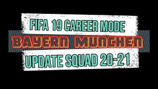 SUPER CUP | FRANKFURT VS BAYERN MUNCHEN | FIFA 19 CAREER MODE UPDATE SQUAD 20-21