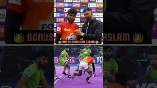 Aslam speaks about match-winning bonus he took in tie-breaker vs Dabang Delhi KC #pkl12 #shorts