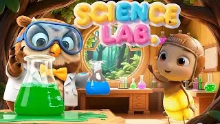 Did He Swallow A Lightbulb?! 💡🦉 Science Lab Professor Hoot for a day of nature experiments! LeemooTV