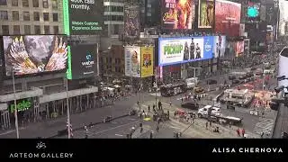 &ldquo;Guardian Angel&rdquo; art Times Square presentation