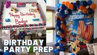 Birthday Party Prep | 5th Birthday | Hot Wheels Theme