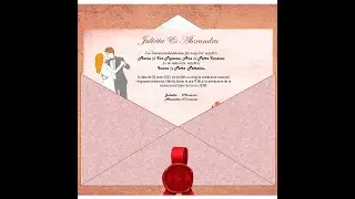 Invitatii Nunta Personalizate Digitale Video (Model M05)