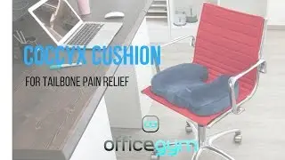 OfficeGYM Coccyx Cushion Memory Foam Tailbone Pain Relief