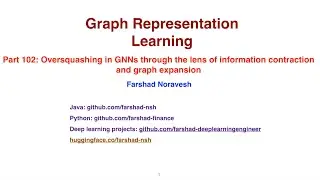 Part 102: oversquashing in GNNs through the lens of information contraction and graph expansion.
