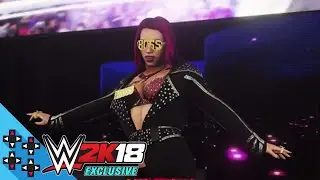 WWE 2K18 Exclusive - Sasha Banks makes her way to the ring like a BOSS!