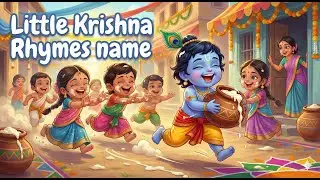 Little Krishna  | Kids Rhythm Song | Cute Kanha Animation | Children&rsquo;s Bhajan & Dance Song
