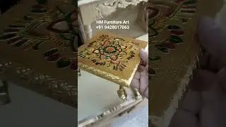 Decorative Wooden Bajot 8x8 Inch | Affordable & Durable Design : Call on +91 9428017063