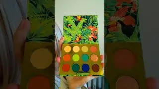 Colourpop Lush Life Eyeshadow Palette Review #short #shorts #makeup #eyeshadow #tropical