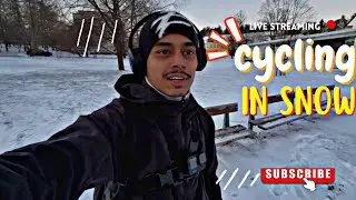 हिउँमा साइकल चलाउँदा रोमाञ्च नै छुट्टै हुन्छ ❄️🚴‍♂️