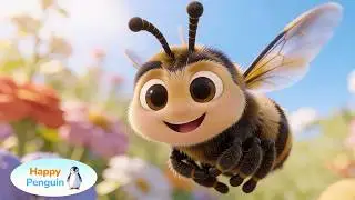 Busy Little Bee - Animal Song | Kids Songs & Nursery Rhymes | Happy Penguin
