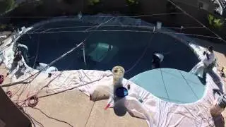 FreeForm Swimming Pool Construction Stage 5  - PebbleTech