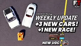 Halloween update PART 2 In Roblox Drive World?! (3 NEW CARS & 1 NEW RACE!) | Part Location Guide! |