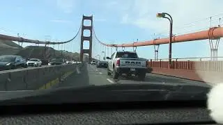 Golden Gate bridge drive by