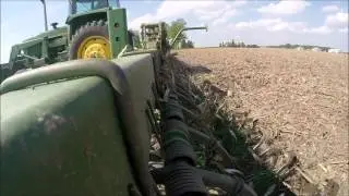 John Deere 4630 with 400 Rotary Hoe