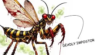 why it sucks to be wasp mantidfly