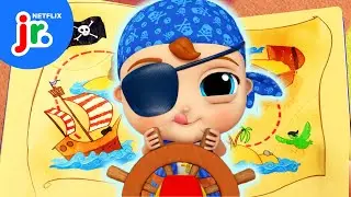 Pirate Treasure Hunt with Matey Baby John! 🏴&zwj;☠️ Little Angel | Netflix Jr
