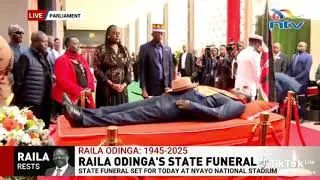 Happening now RAILA'ONDINGA 'S STATE FUNERAL TODAY AT NYAYO NATIONAL STADIUM 😭💔😭💔