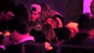 Justin Bieber at the Maxim Super Bowl party