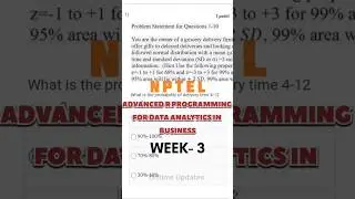 WEEK-3 Advanced R Programming for data analytics in business #r #nptel #nptel #nptellearner