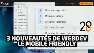 Replay WINDEV TOUR 28, 3 nouveaut&eacute;s de WEBDEV pour le Mobile Friendly
