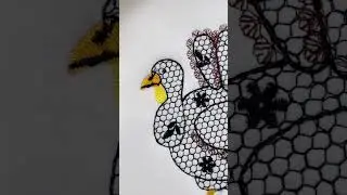 Thanksgiving Turkey Lace Effect #thanksgivingtable #thanksgivingturkey #embroiderydesigns