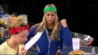 Liz spills coffee on herself/ blames Austin 8/19 BB17