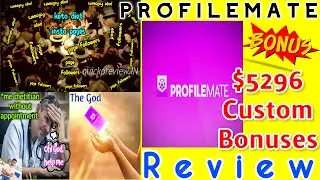 PROFILEMATE Review & Demo with Epic+$5296 Custom Bonuses⚠️WAIT⚠️Don't get it without my 🔥 BONUSES 🔥