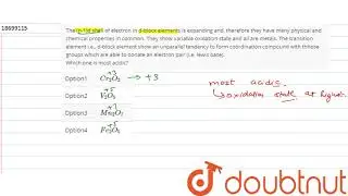 The (n-1)d shell of electron in d-block elements is expanding and, therefore they have many physical