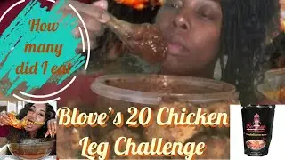 #Blove 20 Chicken Leg Challenge COLLAB w/ Hooked on Tee