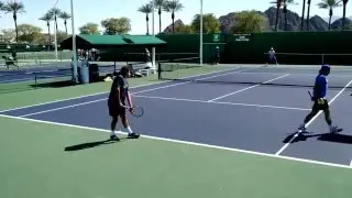NIcolas Almagro Vs Juan Monaco - Practice - Indian Wells 2016