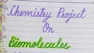 Chemistry Project On Biomolecules/Class-12th