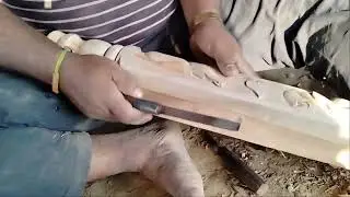 Bed leg design tree carving by @ home made work ☺️