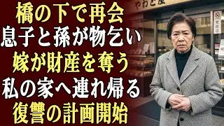 3年間の別離の後、私は衝撃を受けた。再会した息子と孫娘は橋の下でホームレスのように物乞いをしていた。義理の娘は私を騙し、全財産を奪っていたのだ…私は息子と孫を家に連れ帰り、復讐の計画が動き始めた！