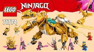 LEGO NINJAGO Золотой Ультра Дракон Ллойда (71774) [989 деталей] Пошаговая инструкция по сборке | TBB