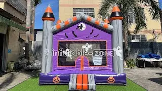13x13x13ft Outdoor Halloween Bouncy Castle Commercial Grade Inflatable Jumping Bounce House Business