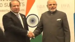 PM Modi meets Pakistan PM Nawaz Sharif in Ufa, Russia